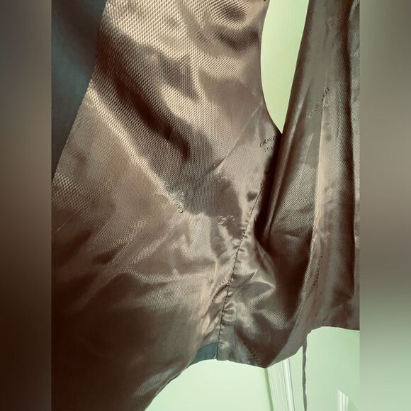 Y2k Button down Wedding Vest - coffee brown - Suit vest - 40 Length - 34 width - Picture 6 of 7